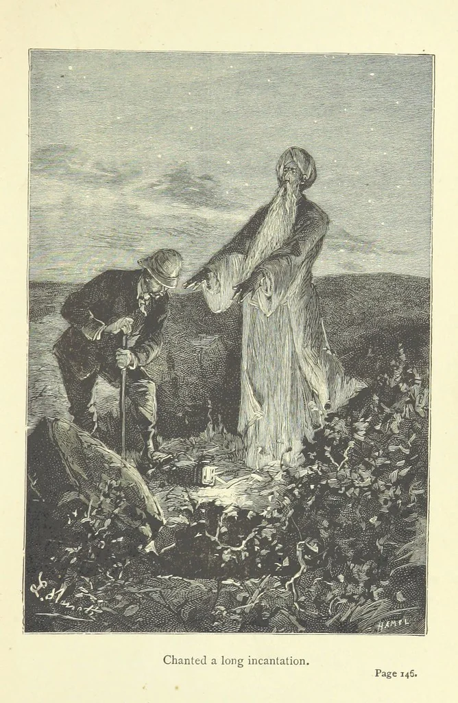 An illustration from The Secret of the Magian: or, the mystery of Ecbatana, etc. [A tale, 1892, leaf 179