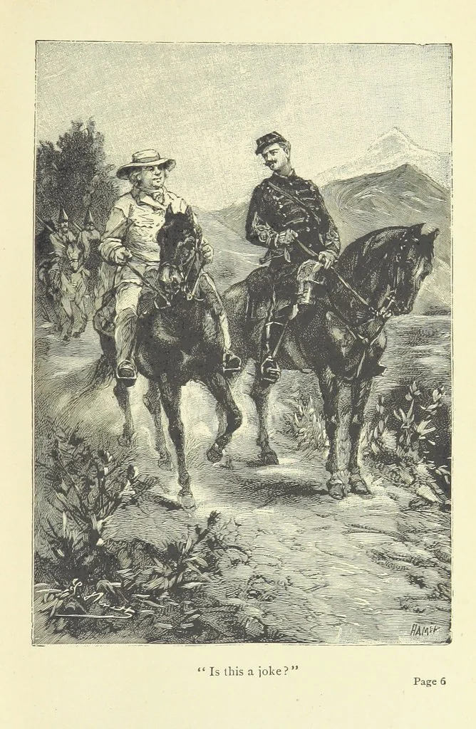 An illustration from The Secret of the Magian: or, the mystery of Ecbatana, etc. [A tale, 1892, leaf 21