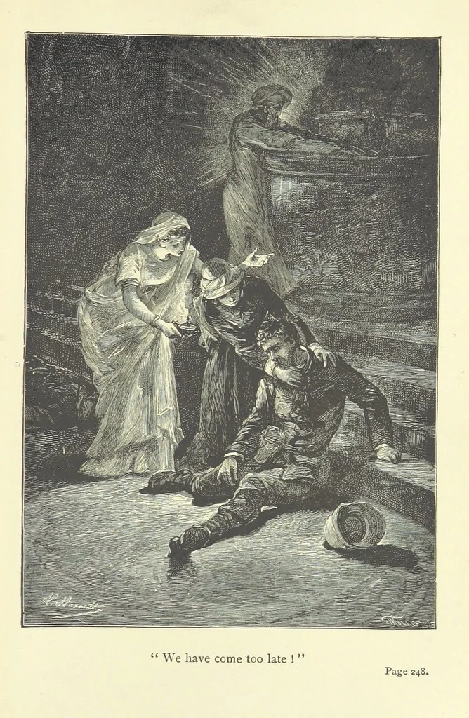 An illustration from The Secret of the Magian: or, the mystery of Ecbatana, etc. [A tale, 1892, leaf 297