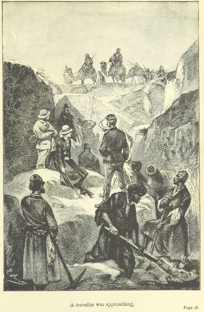 An illustration from The Secret of the Magian: or, the mystery of Ecbatana, etc. [A tale, 1892, leaf 57
