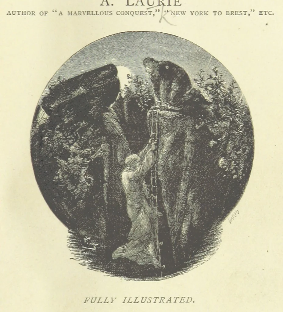 An illustration from The Secret of the Magian: or, the mystery of Ecbatana, etc. [A tale, 1892, leaf 9
