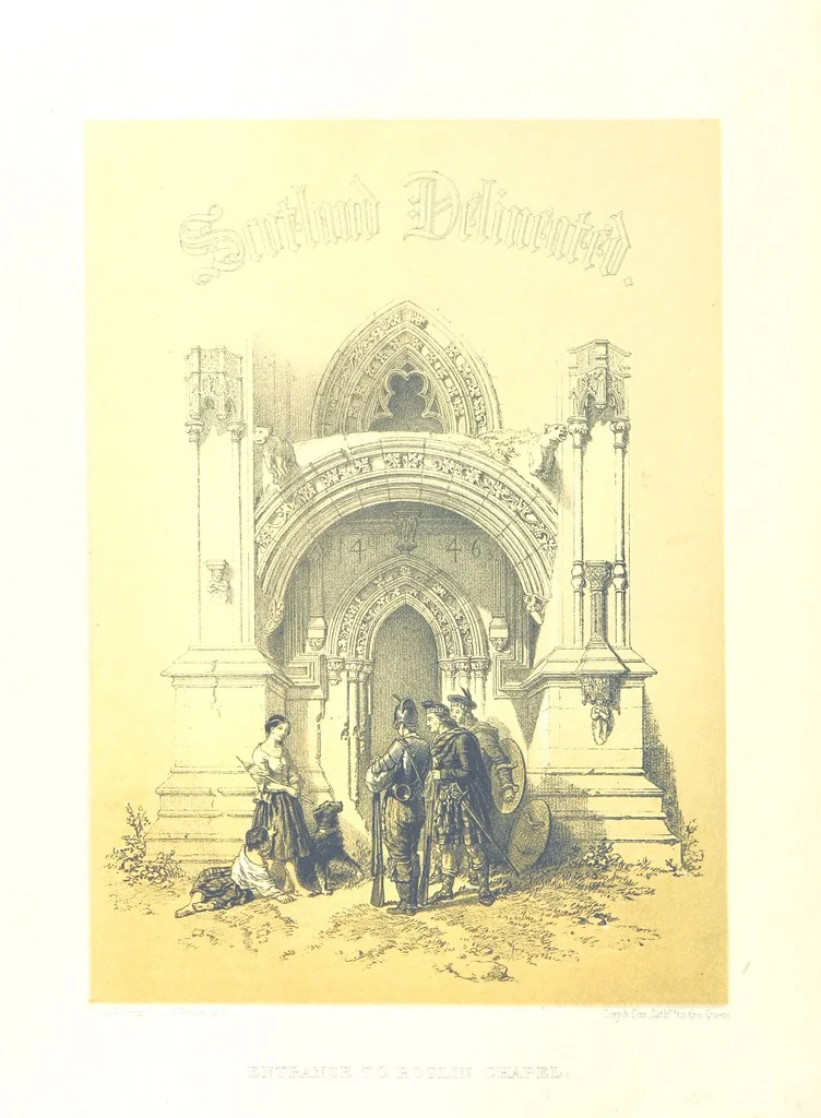 An illustration from Scotland delineated in a series of views by C. Stanfield ... G. Cattermole ... (Sir W. Allan) ...Drawn in lithography by J. D. Harding (Carrick, etc.). With historical, antiquarian and descriptive letterpress by J. P. L, 1858, leaf 10