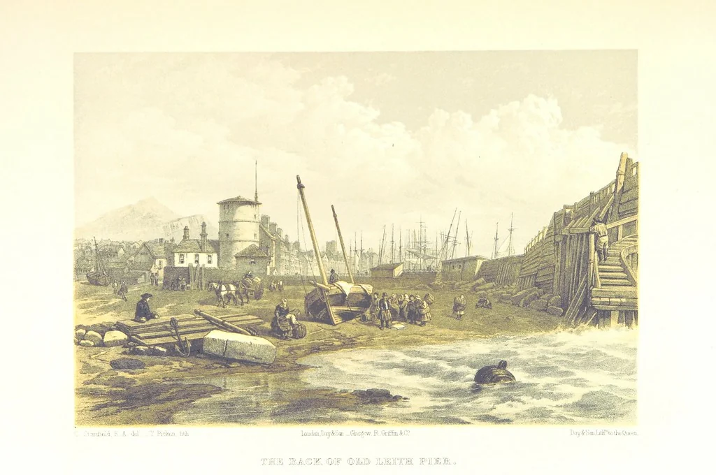 An illustration from Scotland delineated in a series of views by C. Stanfield ... G. Cattermole ... (Sir W. Allan) ...Drawn in lithography by J. D. Harding (Carrick, etc.). With historical, antiquarian and descriptive letterpress by J. P. L, 1858, leaf 189