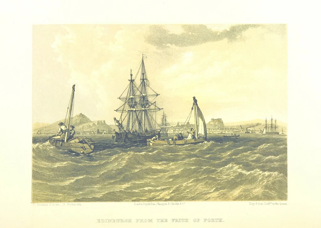 An illustration from Scotland delineated in a series of views by C. Stanfield ... G. Cattermole ... (Sir W. Allan) ...Drawn in lithography by J. D. Harding (Carrick, etc.). With historical, antiquarian and descriptive letterpress by J. P. L, 1858, leaf 198