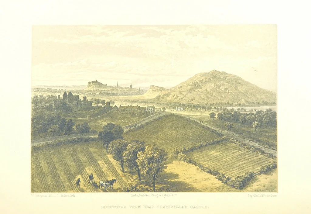 An illustration from Scotland delineated in a series of views by C. Stanfield ... G. Cattermole ... (Sir W. Allan) ...Drawn in lithography by J. D. Harding (Carrick, etc.). With historical, antiquarian and descriptive letterpress by J. P. L, 1858, leaf 204