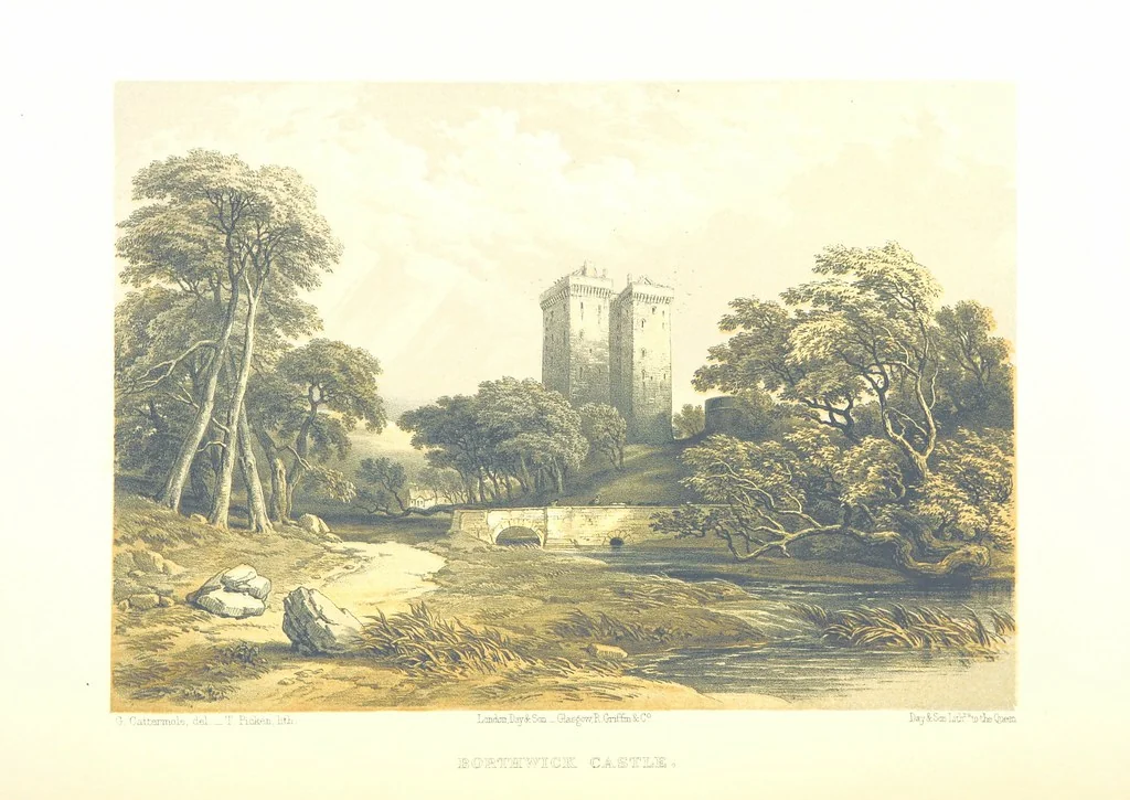 An illustration from Scotland delineated in a series of views by C. Stanfield ... G. Cattermole ... (Sir W. Allan) ...Drawn in lithography by J. D. Harding (Carrick, etc.). With historical, antiquarian and descriptive letterpress by J. P. L, 1858, leaf 228