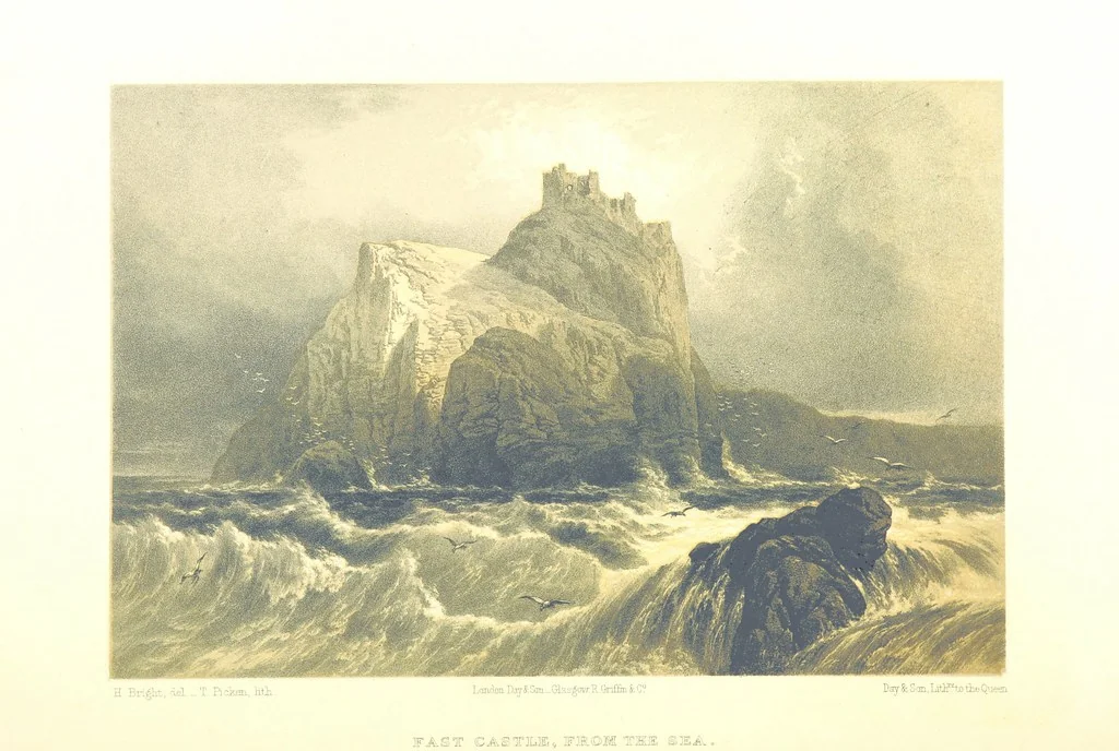 An illustration from Scotland delineated in a series of views by C. Stanfield ... G. Cattermole ... (Sir W. Allan) ...Drawn in lithography by J. D. Harding (Carrick, etc.). With historical, antiquarian and descriptive letterpress by J. P. L, 1858, leaf 272