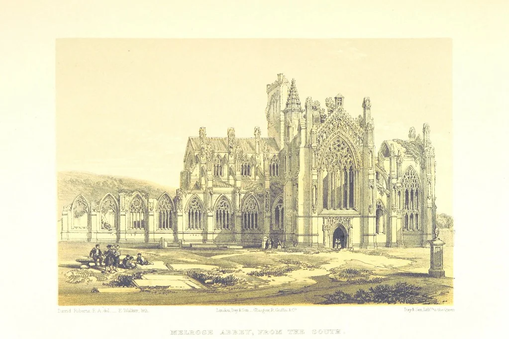 An illustration from Scotland delineated in a series of views by C. Stanfield ... G. Cattermole ... (Sir W. Allan) ...Drawn in lithography by J. D. Harding (Carrick, etc.). With historical, antiquarian and descriptive letterpress by J. P. L, 1858, leaf 287