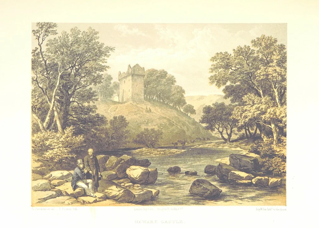 An illustration from Scotland delineated in a series of views by C. Stanfield ... G. Cattermole ... (Sir W. Allan) ...Drawn in lithography by J. D. Harding (Carrick, etc.). With historical, antiquarian and descriptive letterpress by J. P. L, 1858, leaf 315