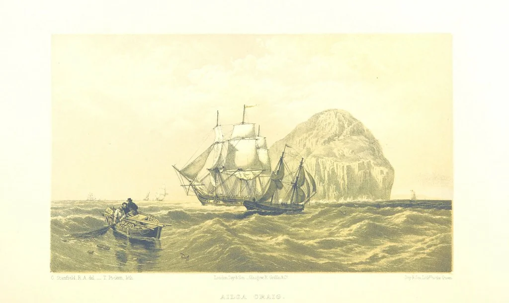 An illustration from Scotland delineated in a series of views by C. Stanfield ... G. Cattermole ... (Sir W. Allan) ...Drawn in lithography by J. D. Harding (Carrick, etc.). With historical, antiquarian and descriptive letterpress by J. P. L, 1858, leaf 334