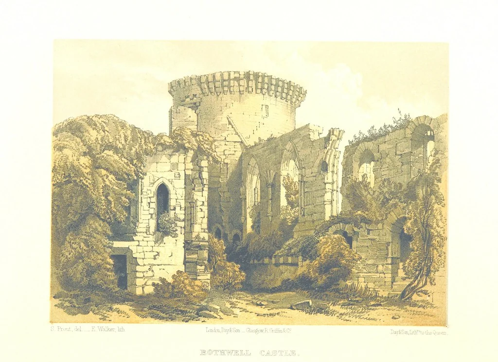 An illustration from Scotland delineated in a series of views by C. Stanfield ... G. Cattermole ... (Sir W. Allan) ...Drawn in lithography by J. D. Harding (Carrick, etc.). With historical, antiquarian and descriptive letterpress by J. P. L, 1858, leaf 424