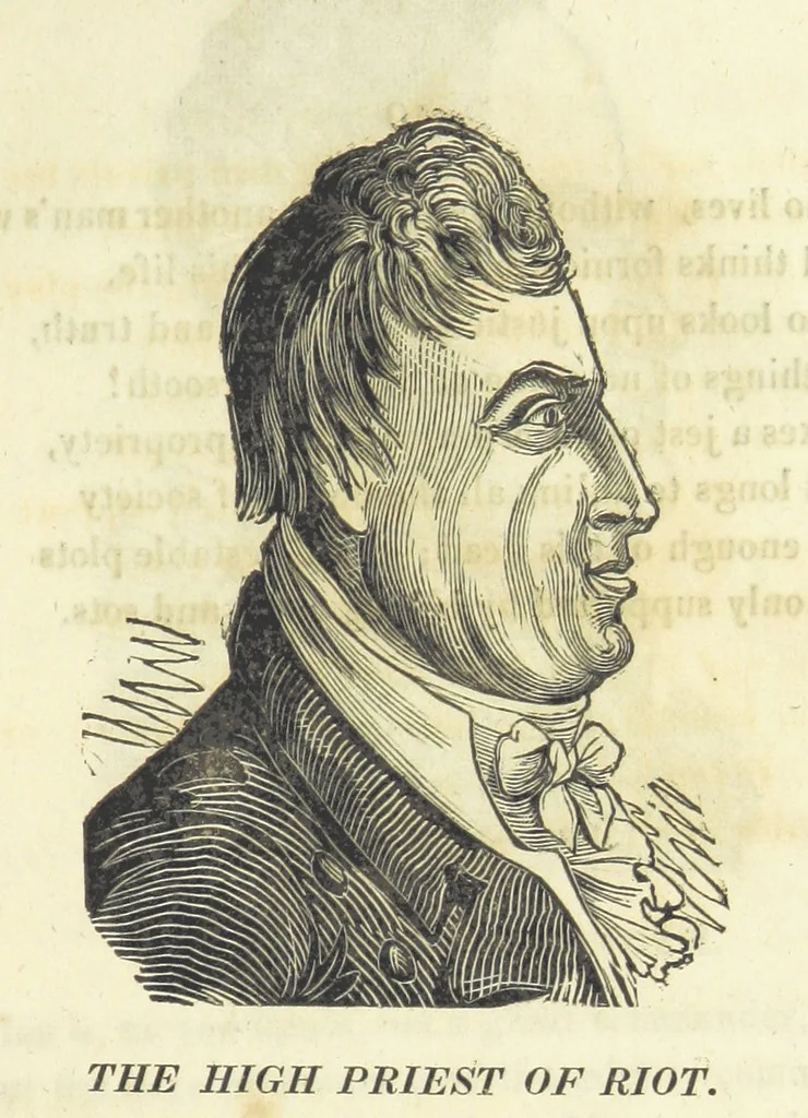 An illustration from A Political Lecture on Heads. By the Black Dwarf [i.e. T. J. Wooler] ... Third edition, 1820, leaf 19