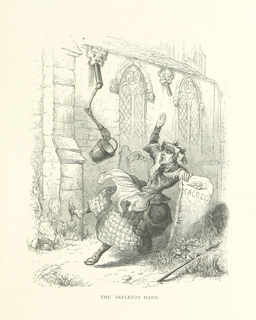 An illustration from Ballads and Legends of Cheshire. [Collected and edited by E. L., with illustrations.] L.P, 1867, leaf 129