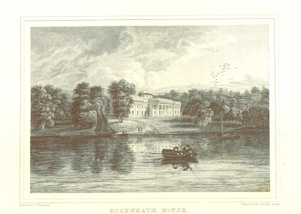An illustration from Select views on the River Clyde, engraved by J. Swan, from drawings by J. Fleming, with historical and descriptive illustrations by J. M. L, 1830, leaf 188
