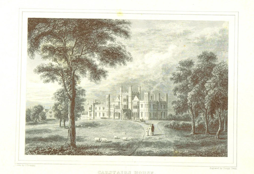 An illustration from Select views on the River Clyde, engraved by J. Swan, from drawings by J. Fleming, with historical and descriptive illustrations by J. M. L, 1830, leaf 24