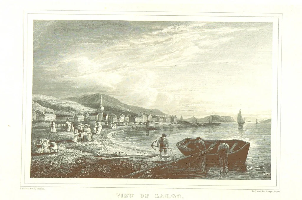 An illustration from Select views on the River Clyde, engraved by J. Swan, from drawings by J. Fleming, with historical and descriptive illustrations by J. M. L, 1830, leaf 272