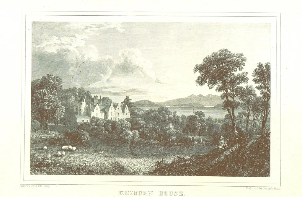 An illustration from Select views on the River Clyde, engraved by J. Swan, from drawings by J. Fleming, with historical and descriptive illustrations by J. M. L, 1830, leaf 280