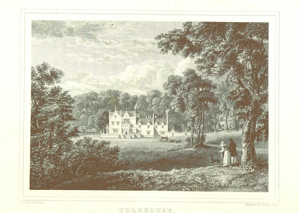 An illustration from Select views on the River Clyde, engraved by J. Swan, from drawings by J. Fleming, with historical and descriptive illustrations by J. M. L, 1830, leaf 48