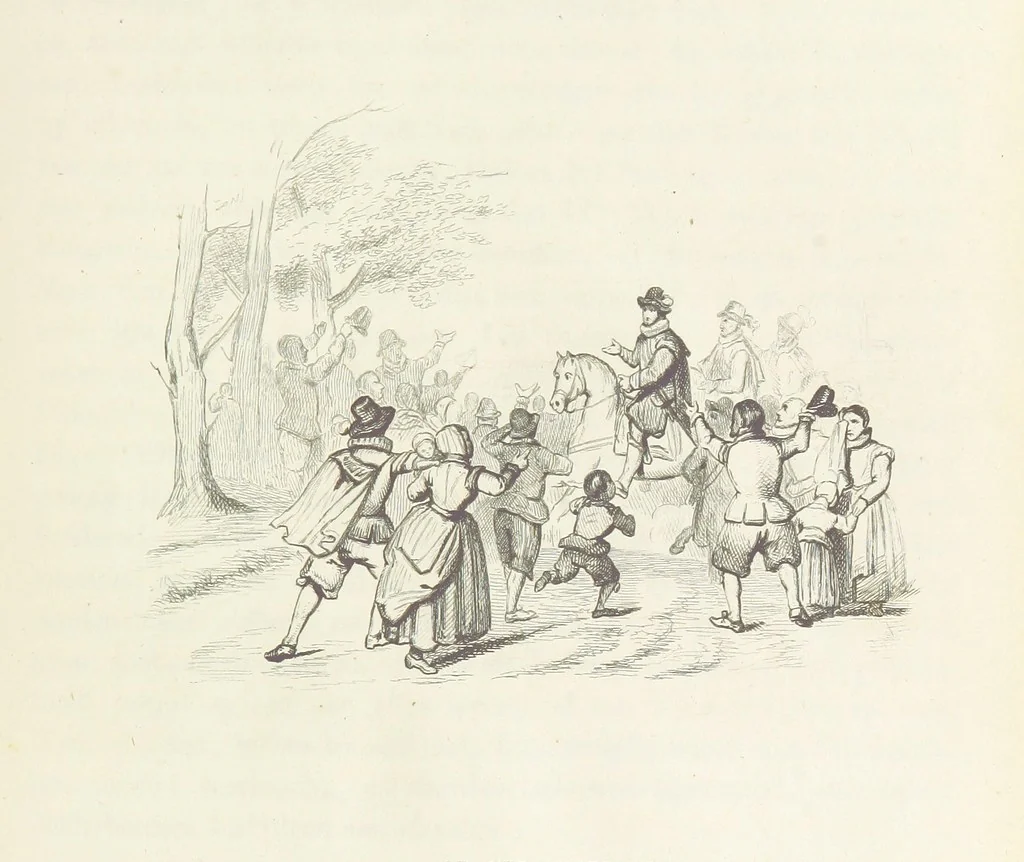 An illustration from Herinneringen uit den worstelstrijd met Spanje ... Met op staal gegraveerde platen, 1853, leaf 107