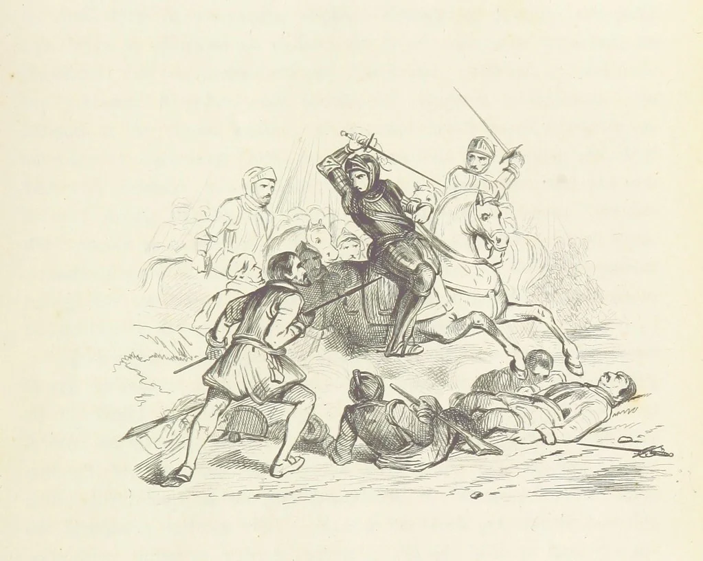 An illustration from Herinneringen uit den worstelstrijd met Spanje ... Met op staal gegraveerde platen, 1853, leaf 127