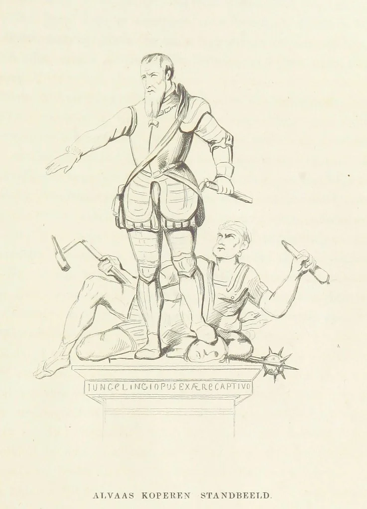 An illustration from Herinneringen uit den worstelstrijd met Spanje ... Met op staal gegraveerde platen, 1853, leaf 143