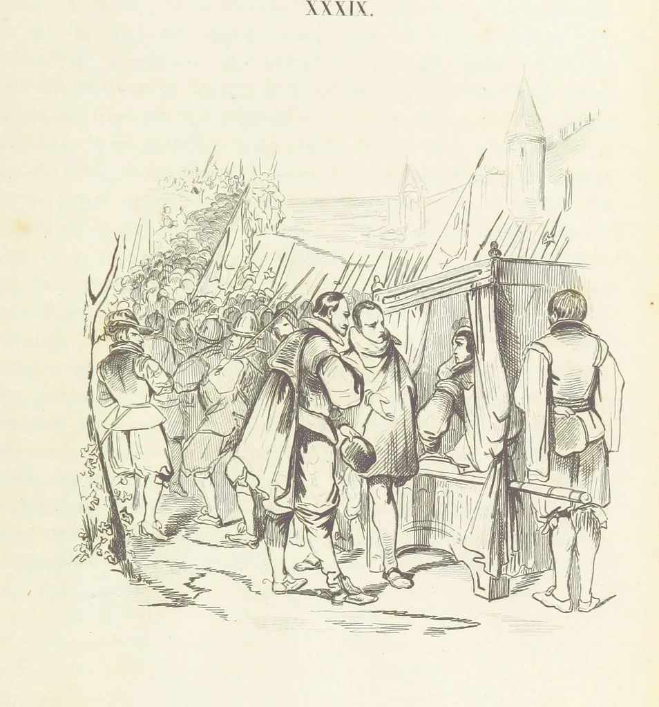 An illustration from Herinneringen uit den worstelstrijd met Spanje ... Met op staal gegraveerde platen, 1853, leaf 167