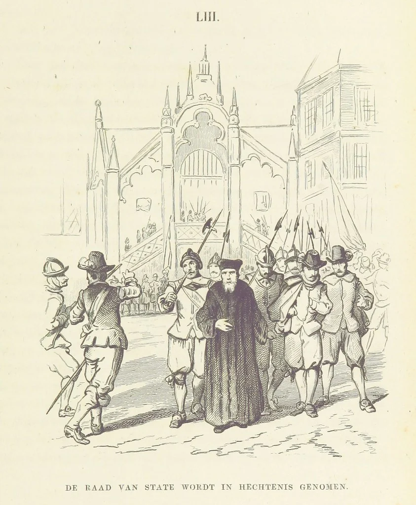 An illustration from Herinneringen uit den worstelstrijd met Spanje ... Met op staal gegraveerde platen, 1853, leaf 223