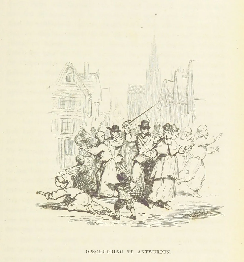 An illustration from Herinneringen uit den worstelstrijd met Spanje ... Met op staal gegraveerde platen, 1853, leaf 251