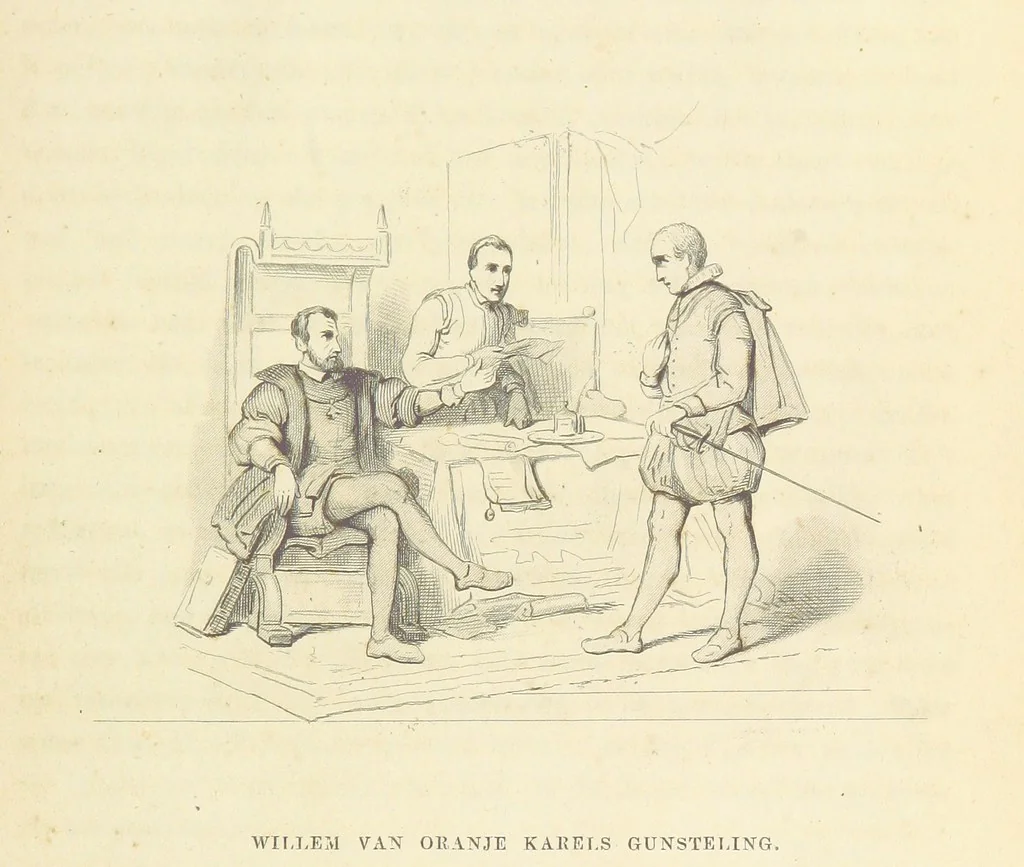 An illustration from Herinneringen uit den worstelstrijd met Spanje ... Met op staal gegraveerde platen, 1853, leaf 27