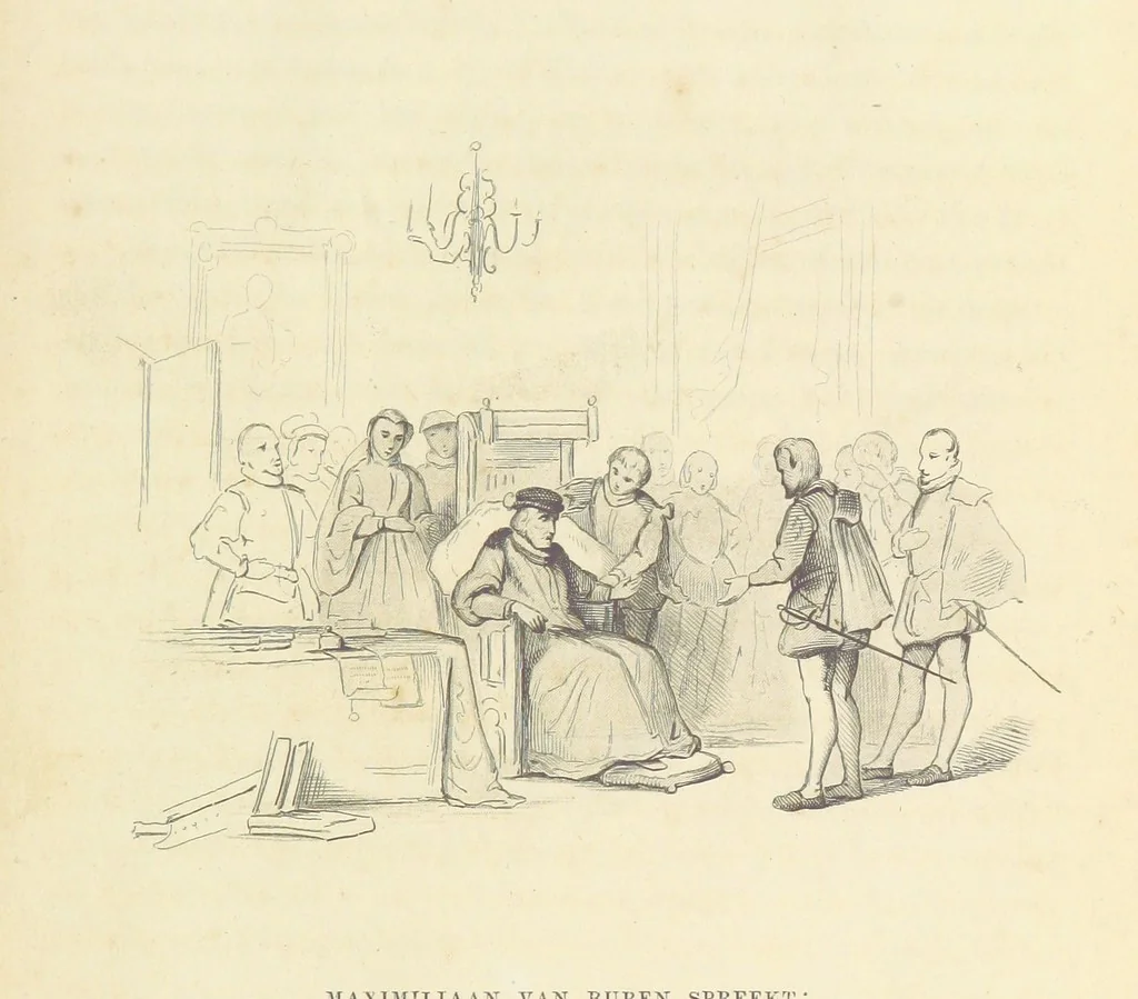 An illustration from Herinneringen uit den worstelstrijd met Spanje ... Met op staal gegraveerde platen, 1853, leaf 31