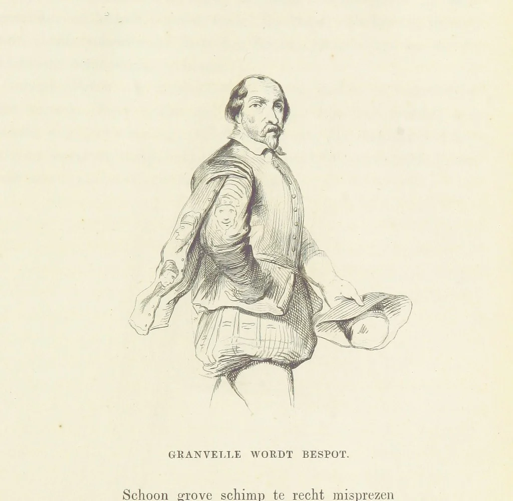 An illustration from Herinneringen uit den worstelstrijd met Spanje ... Met op staal gegraveerde platen, 1853, leaf 75