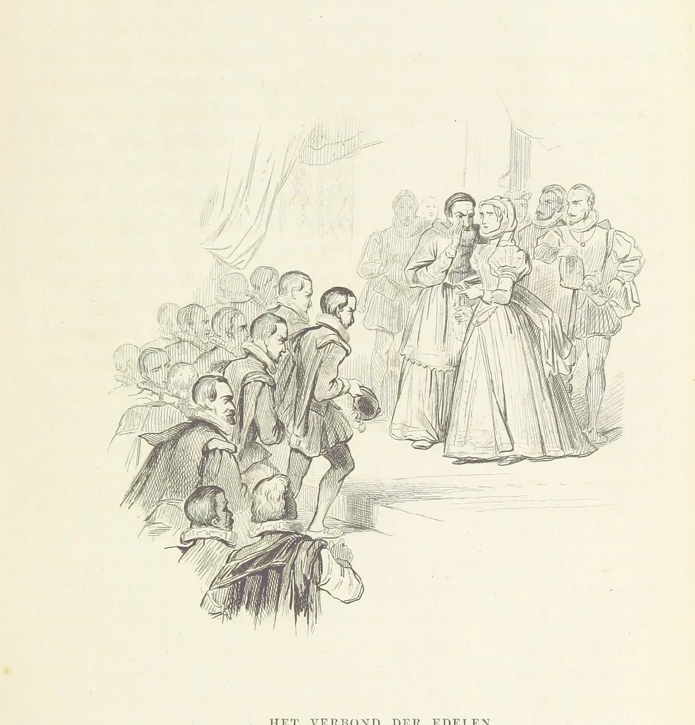 An illustration from Herinneringen uit den worstelstrijd met Spanje ... Met op staal gegraveerde platen, 1853, leaf 87