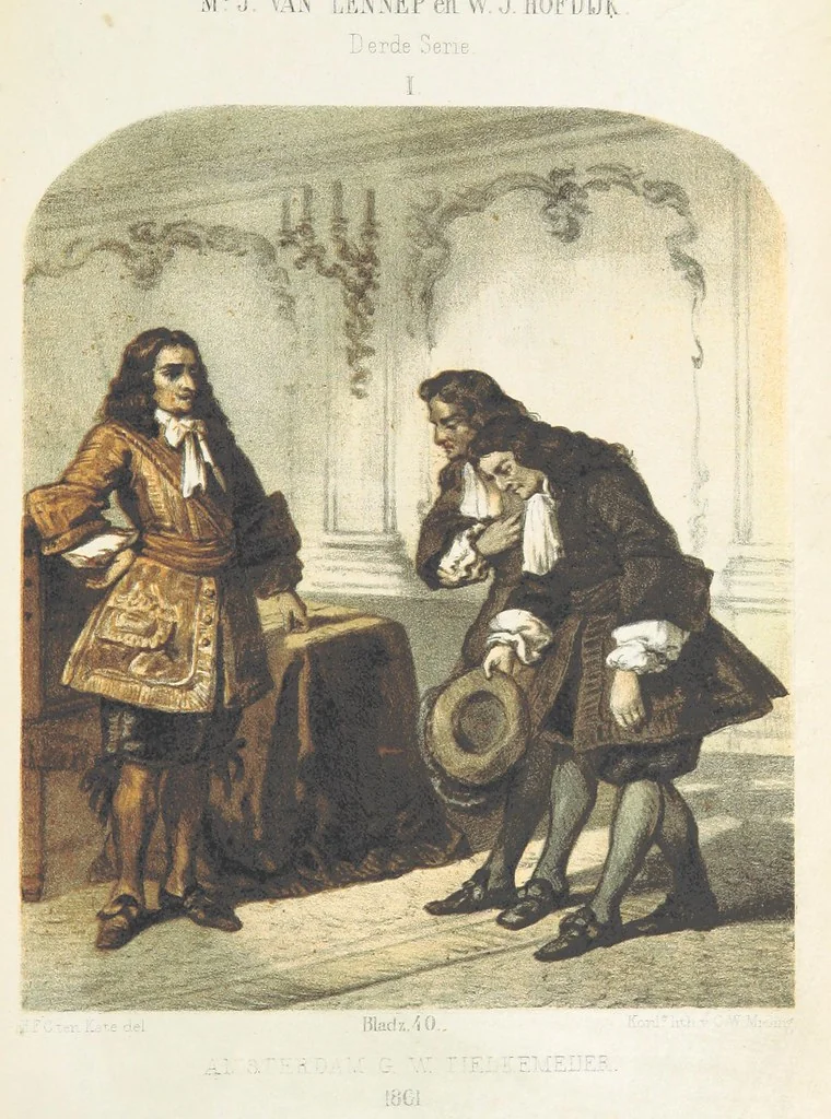 An illustration from Merkwaardige Kasteelen in Nederland. Door Mr J. van L. en W. J. H. Plates, 1854, leaf 11