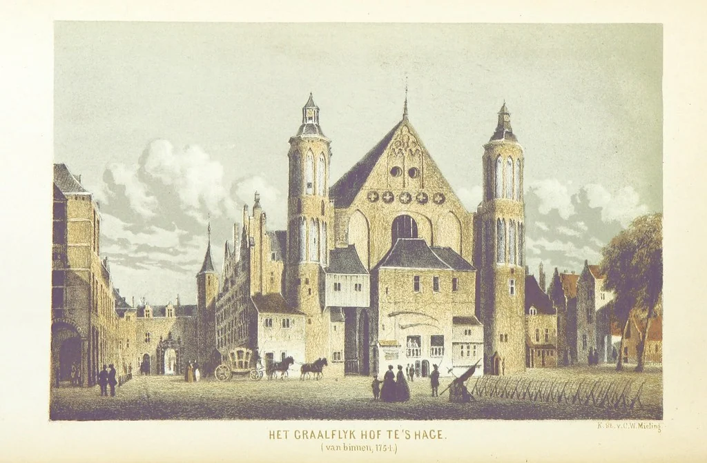An illustration from Merkwaardige Kasteelen in Nederland. Door Mr J. van L. en W. J. H. Plates, 1854, leaf 24