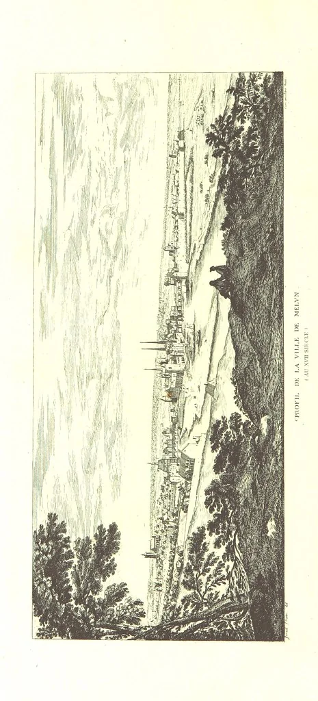 An illustration from Histoire de Melun depuis les temps les plus reculés, etc, 1887, leaf 16