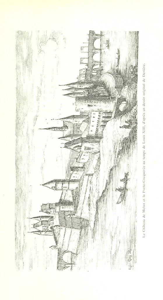 An illustration from Histoire de Melun depuis les temps les plus reculés, etc, 1887, leaf 167