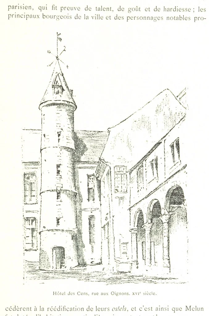 An illustration from Histoire de Melun depuis les temps les plus reculés, etc, 1887, leaf 263
