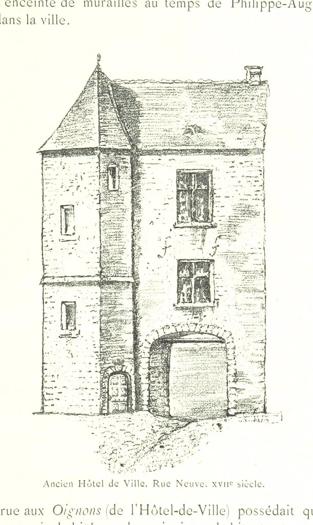 An illustration from Histoire de Melun depuis les temps les plus reculés, etc, 1887, leaf 31