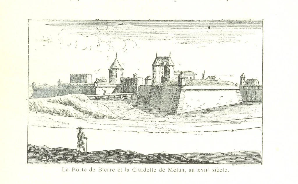 An illustration from Histoire de Melun depuis les temps les plus reculés, etc, 1887, leaf 353