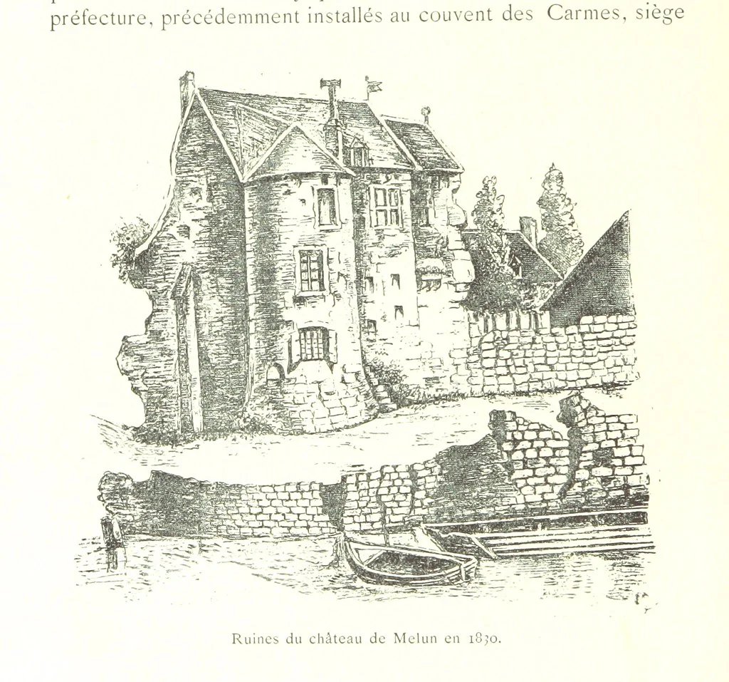 An illustration from Histoire de Melun depuis les temps les plus reculés, etc, 1887, leaf 498
