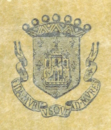 An illustration from Histoire de Melun depuis les temps les plus reculés, etc, 1887, leaf 5