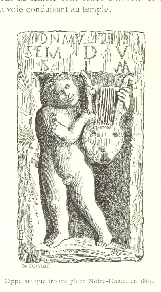 An illustration from Histoire de Melun depuis les temps les plus reculés, etc, 1887, leaf 70