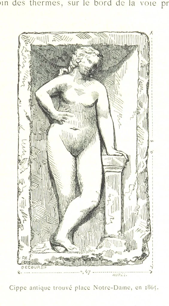 An illustration from Histoire de Melun depuis les temps les plus reculés, etc, 1887, leaf 75