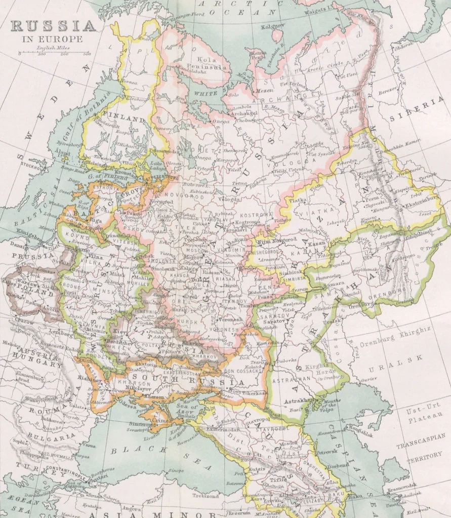 An illustration from The Empire of the Tsars and the Russians ... translated from the third French edition with annotations by Z. A. Ragozin, 1893, leaf 6