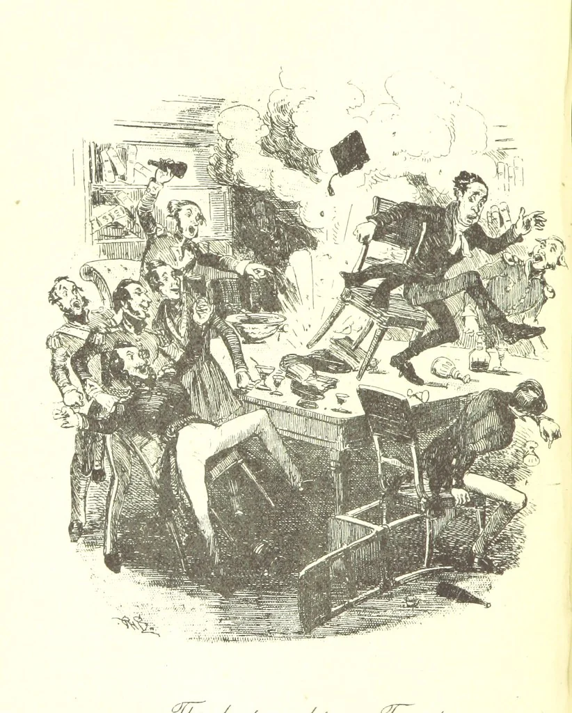 An illustration from Charles O'Malley, etc. [With illustrations, 1893, leaf 112