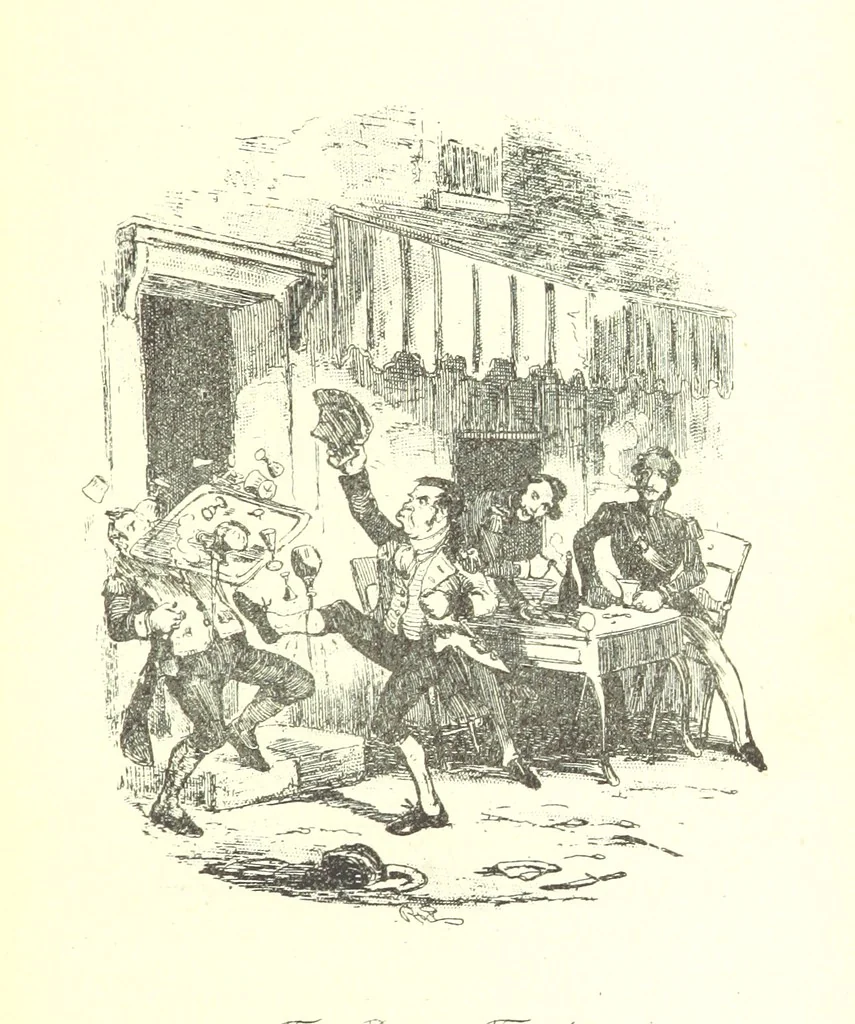 An illustration from Charles O'Malley, etc. [With illustrations, 1893, leaf 163
