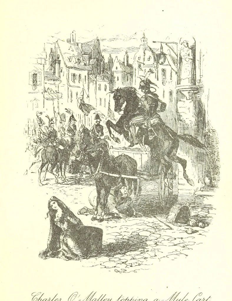 An illustration from Charles O'Malley, etc. [With illustrations, 1893, leaf 197