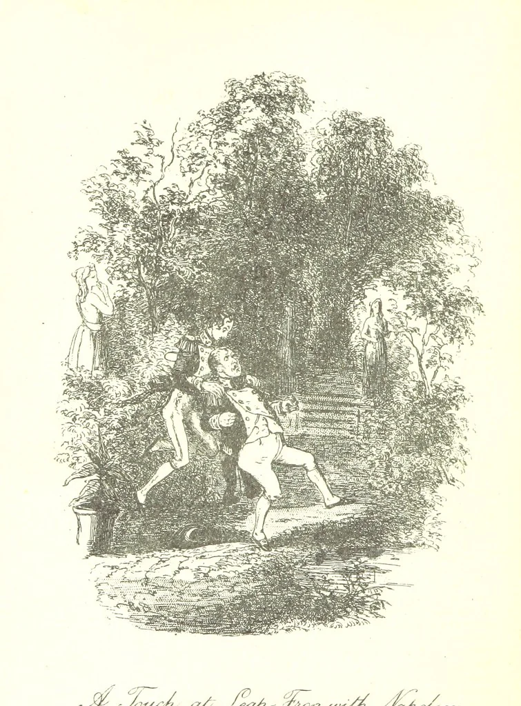 An illustration from Charles O'Malley, etc. [With illustrations, 1893, leaf 216