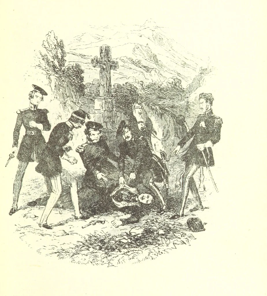 An illustration from Charles O'Malley, etc. [With illustrations, 1893, leaf 267