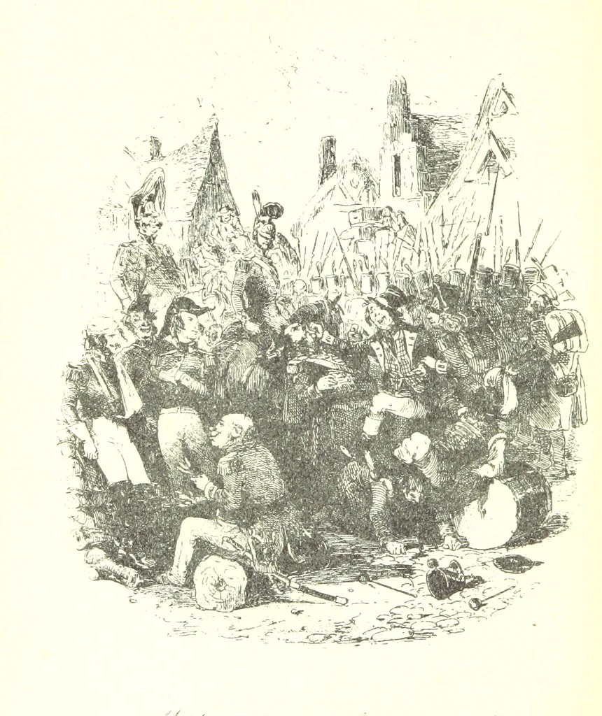 An illustration from Charles O'Malley, etc. [With illustrations, 1893, leaf 268